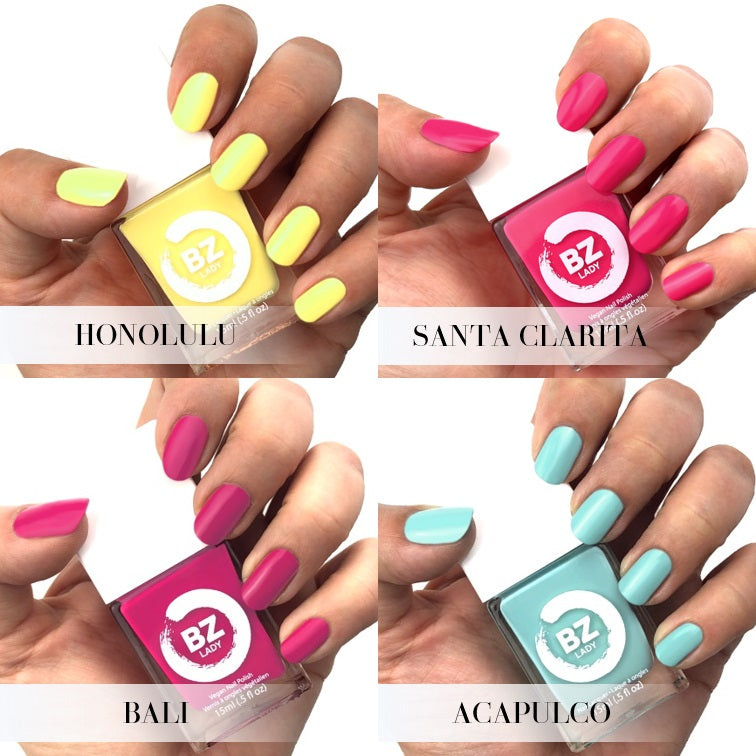 Vegan nail polish BZ Lady Tropical Vacation Collection