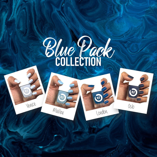 Vegan nail polish blue BZ Lady Collection