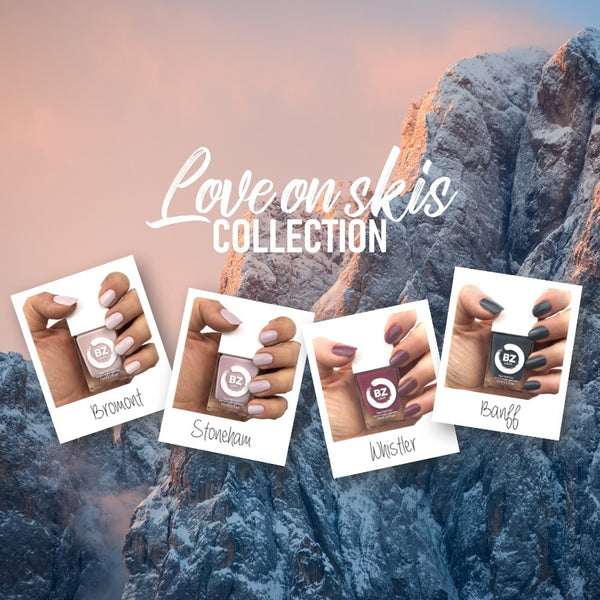 Vegan nail polish BZ Lady Love on Skis Collection