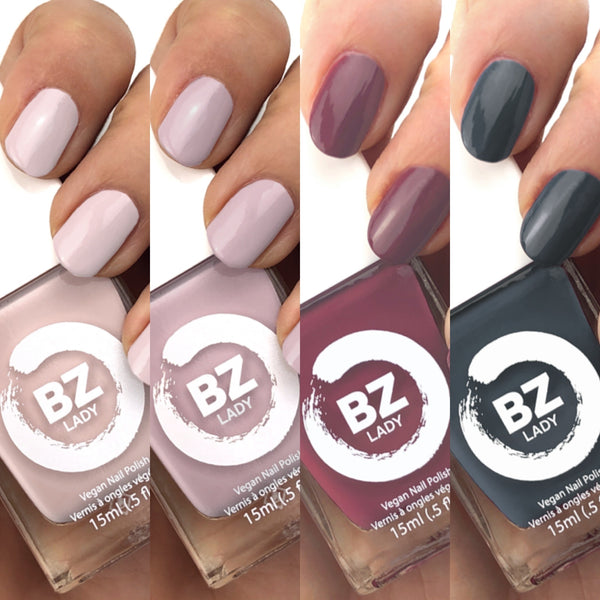 Vegan nail polish BZ Lady Love on Skis Collection