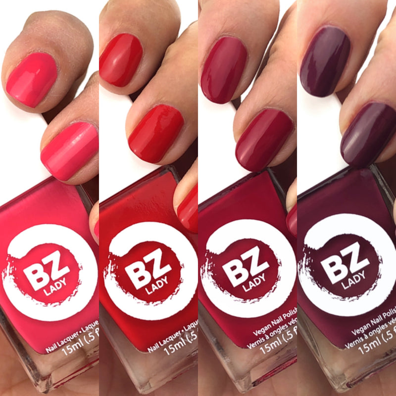 Vegan nail polish red BZ Lady Collection