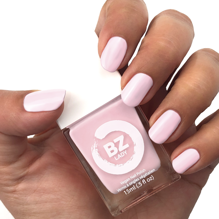 Vegan nail polish pink BZ Lady Florence