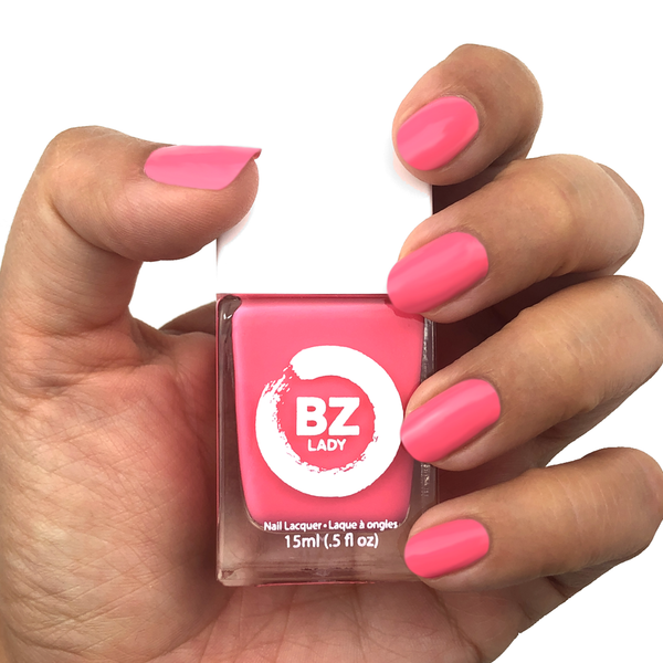 Vegan nail polish pink BZ Lady Bora Bora