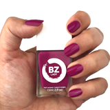 Vegan nail polish purple BZ Lady Manhattan