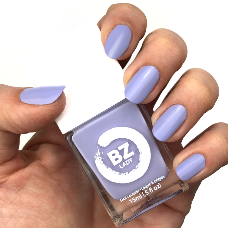 Vegan nail polish purple BZ Lady Rome