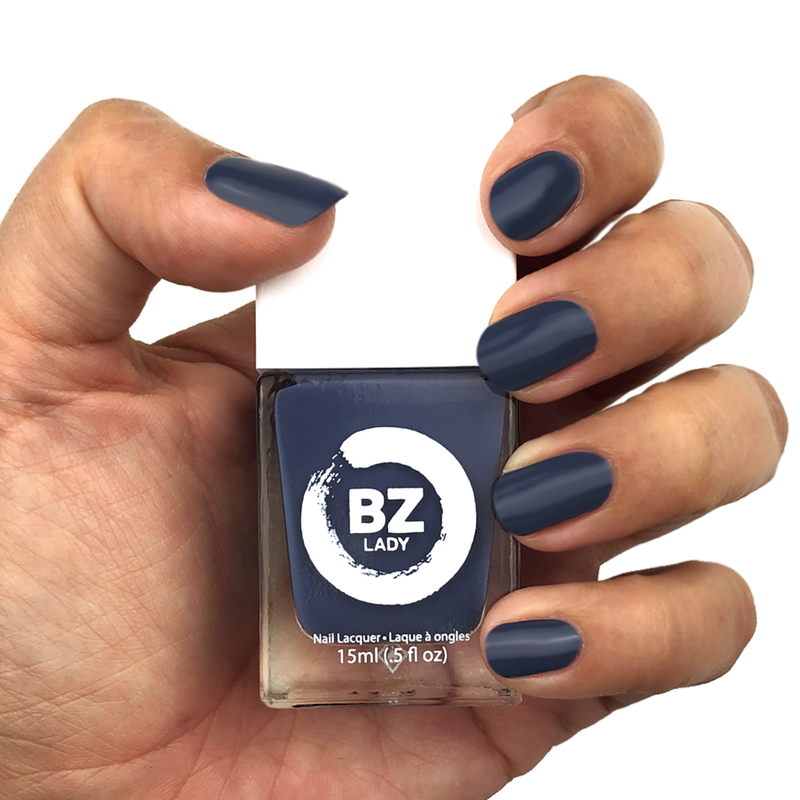 Vegan nail polish blue BZ Lady Oslo