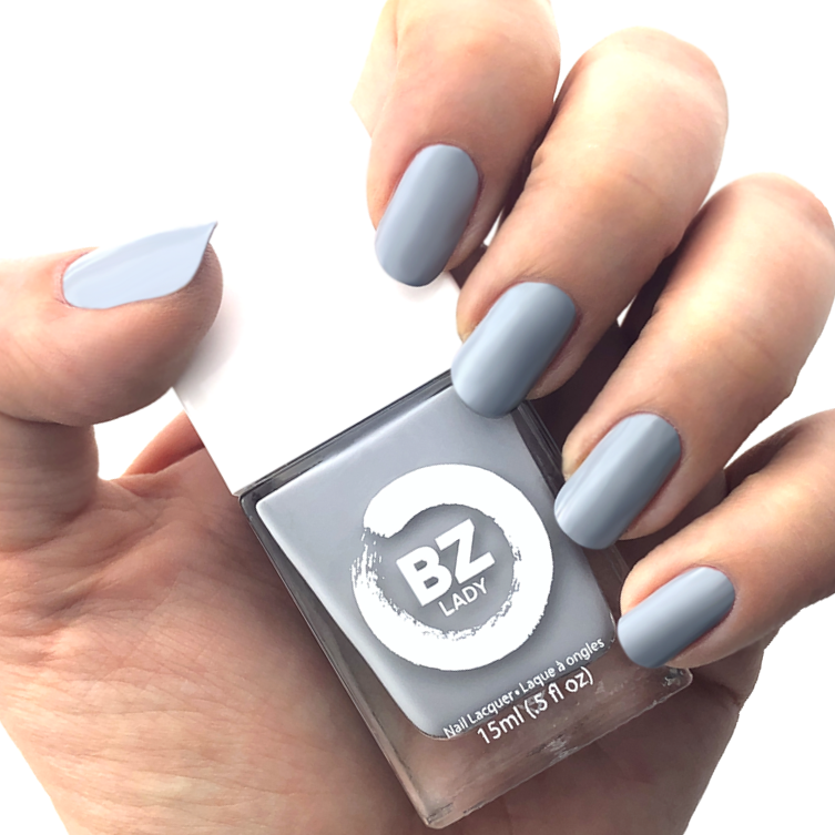 Vegan nail polish grey BZ Lady Toronto