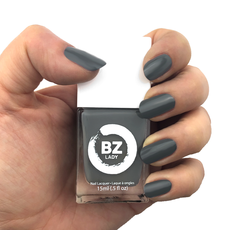 Vegan nail polish grey BZ Lady Vancouver