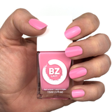 Vegan nail polish pink BZ Lady Valencia