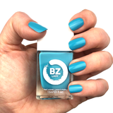 Vegan nail polish blue BZ Lady Ibiza