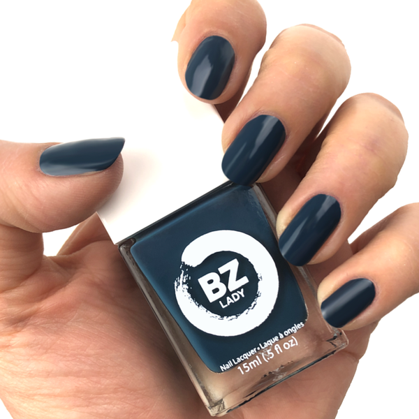 Vegan nail polish green peacock BZ Lady Jakarta