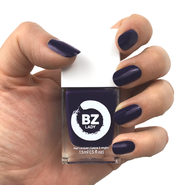 Vegan nail polish purple BZ Lady Shanghai