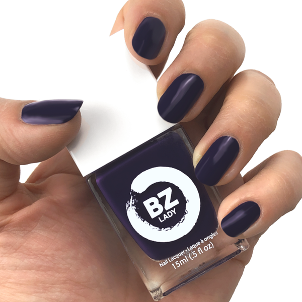 Vegan nail polish purple BZ Lady Shanghai