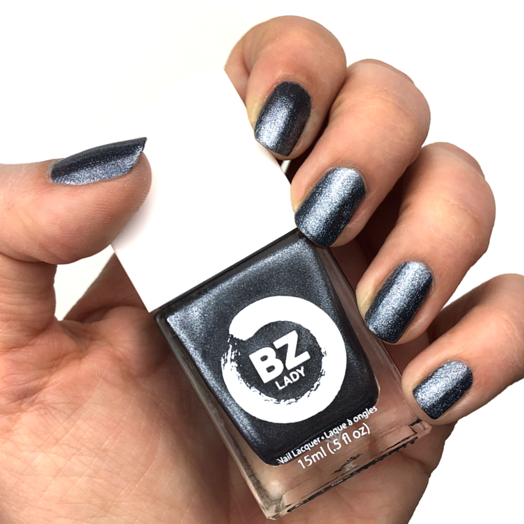 Vegan nail polish silver BZ Lady Macao