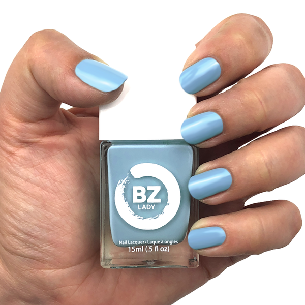 Vegan nail polish blue BZ Lady Malibu