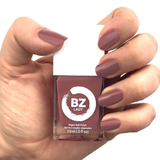 Vegan nail polish cinnamon reddish brown BZ Lady Babylon