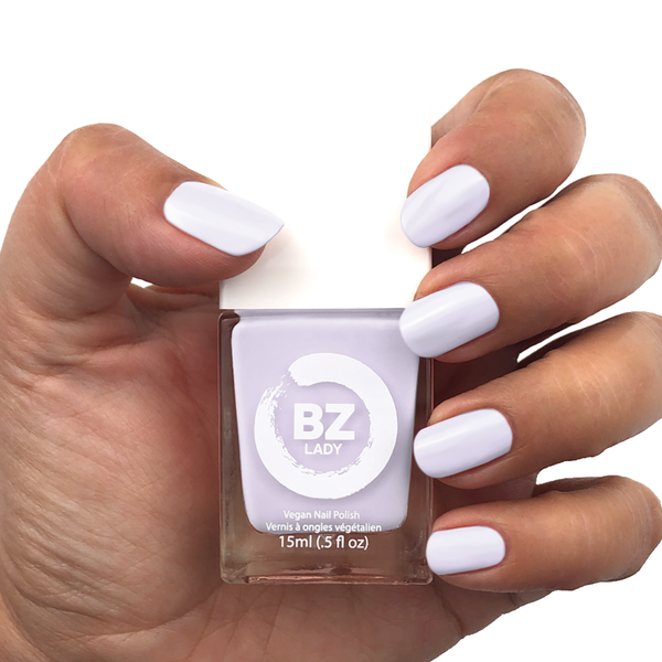 Vegan nail polish pastel lilac BZ Lady Chantilly
