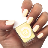 Vegan nail polish light pastel yellow BZ Lady Miami